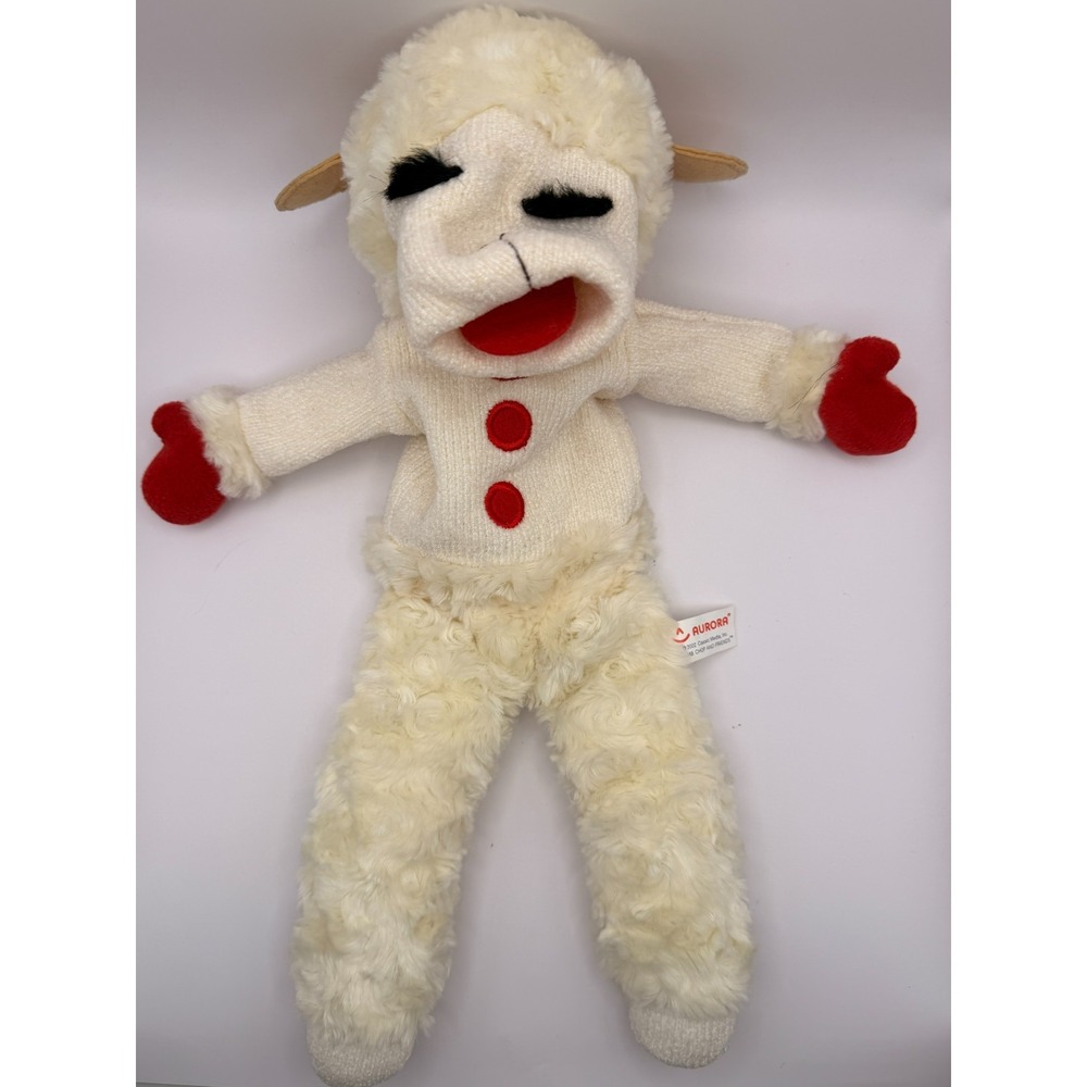 Vintage 2002 Aurora Lamb Chop Hand Puppet Plush Classic Media Shari Lewis 18"